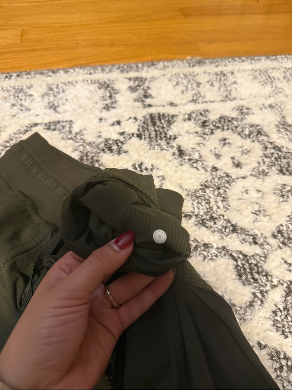 lululemon athletica Olive Drawstring Cropped Joggers - Picture 3 of 4
